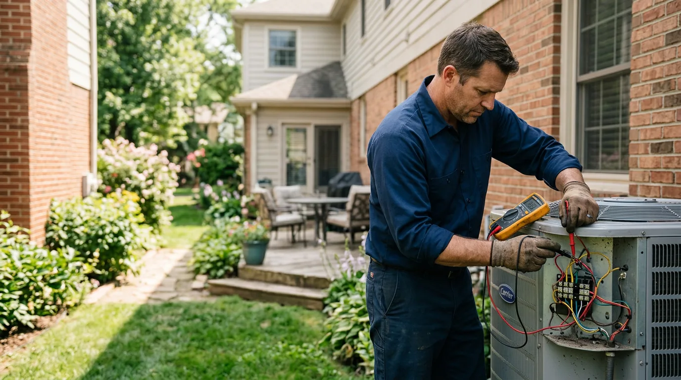 HVAC technician working near Milligan College, TN
